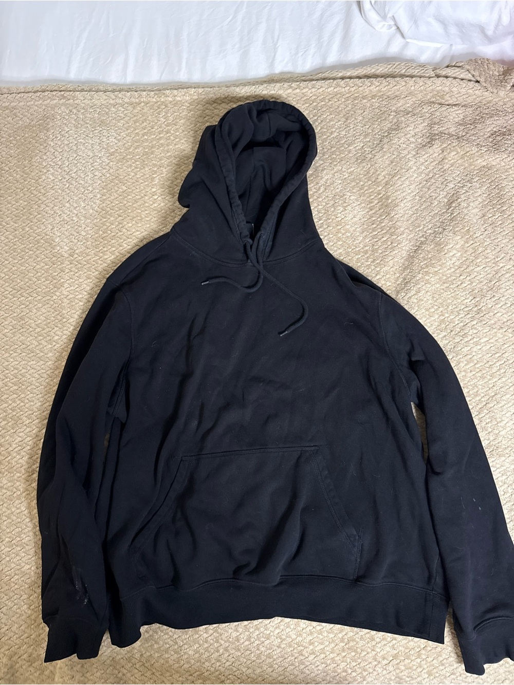 H&M Black Men's Hoodie with Kangaroo Pocket